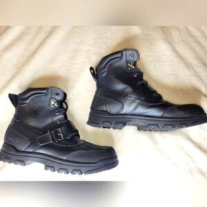 Polo Ralph Lauren Big Kids Ranger Hi Boots, sz 6, Black. 